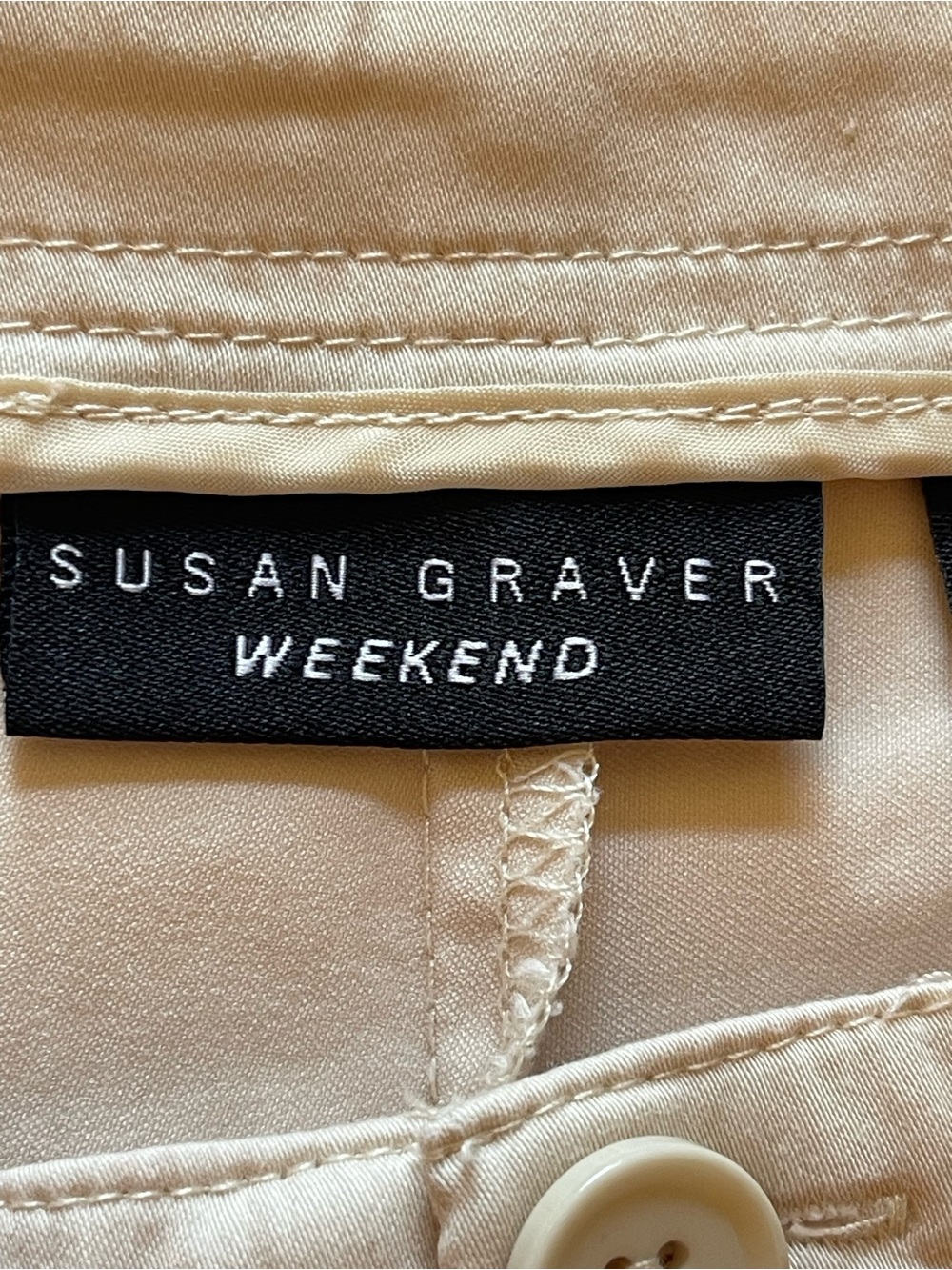 SUSAN GRAVER WEEKEND KHAKI CAPRIS SZ 16 EUC - Picture 2 of 8